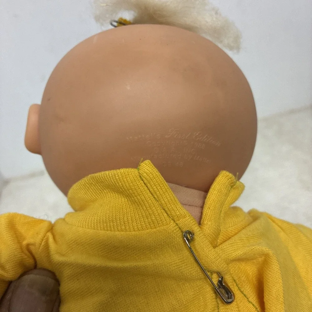 Vintage Mattel First Edition 1988 Cabbage Patch Blue Eyes Blonde Hair Doll